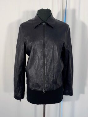 Isaac Mizrahi Y2K Black Leather Jacket